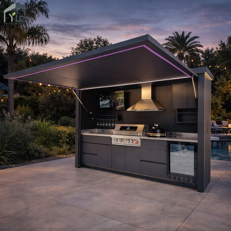 Luxury villa BBQ grill